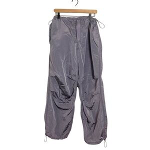 Lets Frans NWOT Heathered purple Nylon Parachute Gorpcore Streetwear Pants Large
